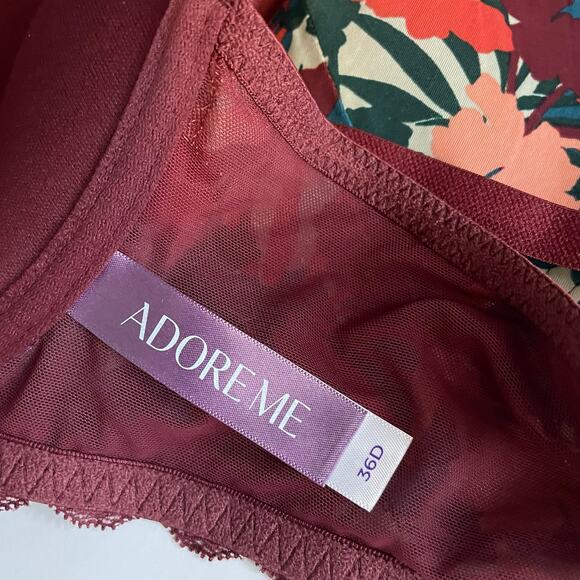 Adore me Adore Me Anais Lightly Padded Contour Demi Bra Front Closure 36D 36 D - Picture 9 of 10